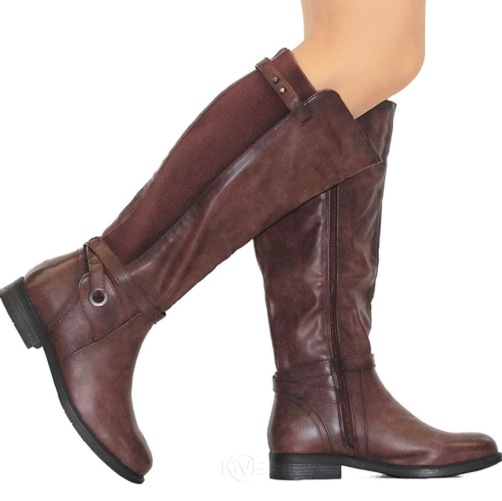 Burgundy Riding Boots - Picture 3 of 3